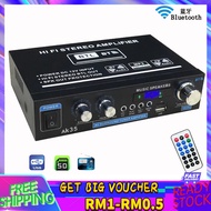 AK35 800W Bluetooth 5.0 Audio Power Amplifier 2 Channel Stereo Receiver with Remote Control