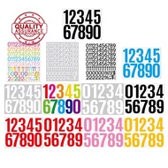 1 Inch Number Stickers Handbook Waterproof Number Archive Date Labels Number Price D8w4