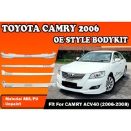 TOYOTA CAMRY XV40 ACV40 2006-2008 OE STYLE BODYKIT BUMPER SKIRT LIP OE FRONT SKIRT SIDE SKIRT REAR S
