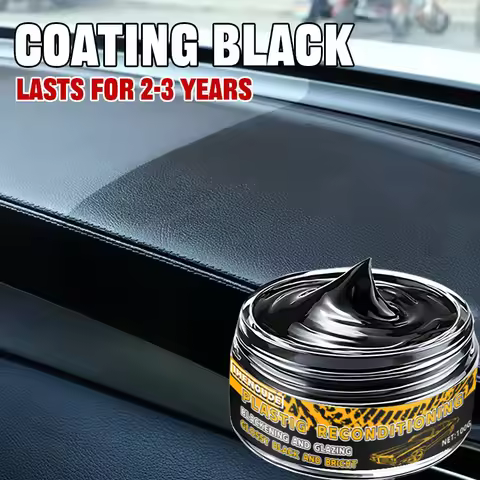 1 Piece 100g Car and Rv Tire Bright Wax - Interior Renovation and Maintenance, Motorcycle Plastic Up