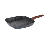Yoshikawa Grill Pan 28cm Marble Induction BBQ Grill Griller 28 cm