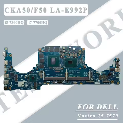45Pin Laptop Motherboard For Dell Vostro 15 7570 WIth i5-7300HQ i7-7700HQ CPU GTX 1060 6GB CN-0K6GMV