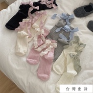 🌸Korean Women's Socks Bow Socks Sweet Bow Socks Lolita Pile Socks Korean Style Heel Ribbon Socks Bow