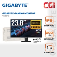 GIGABYTE 24.5" GS25F2 FHD HDR10 IPS AMD FreeSync 200Hz 1ms Ergonomic Gaming Monitor