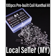 air freshener Pirate Coil Kanthal A1 100pcs Pre-Built Pre-Made Pre-Coil 20/22/24/26/28 AWG