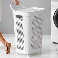 【In Stock】45L/60L Laundry Basket Dirty Clothes Basket with Cover Japanese Style Basket DKH0 GP7N DQU