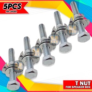 5PCS T NUT SCREW BOLT FOR SPEAKER BOX SOUND SYSTEM BAFFLE BOX T SCREW STAINLESS FLIGHT CASE TOURCASE