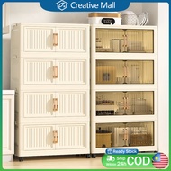 40-90cm 2 Doors Multipurpose Foldable Storage Cabinet Storage Rack Removable Stackable Storage Box A