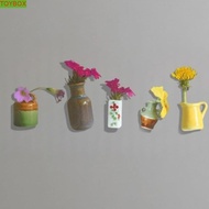 TOYBOX Vase Fridge Magnets, Decorative Handmade Mini Ceramic Vase, DIY Craft Small Unique Vase Refri