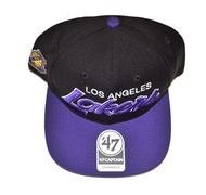 Los Angeles Lakers 2-Tone Script Sure Shot Captain Adjustable Snapback Cap - NBA, Flat Bill Baseball