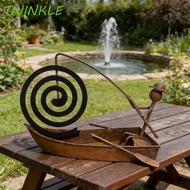 TWINKLE1 Sailboat Coil Holder, Coil Tray Vintage Style Metal Coil Stand, Gift Item Rustic Iron Stabl
