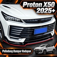 【Proton X50 2025+】Front Bumper Protector Guard Anti Collision Strip Exterior Protection Trim Car Upg