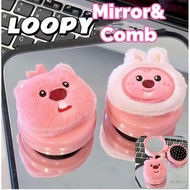 Loopy mirror and comb Kawaii LOOPY plush make up mirror cute pink loopy pink rabbit