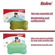 BIOLINE Tea Tree Oil Pet Soap for Pets Dog Soap Dog Anti Tick Anti Parasitic Soap for Pets 100g