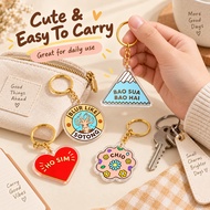 Singapore Style Acrylic Keychain – Siao Ting Tong Tok Gong Bo Eng Boleh Sibei Ho Swee Funny Local Sl
