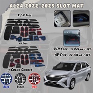NEW ALZA 2022-2025 22 Pcs 1 Set AV H X Interior Slot Mat Car Interior Anti Slip Slot Mat