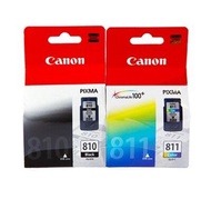 ตลับหมึกสำหรับเครื่องพิมพ์ Canon แพ็คคู่ PG-810+PG-811 ตลับสี+ดำ Original (ออกใบกำกับภาษีได้)