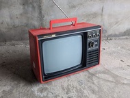 《故障擺飾》70年代「SANYO 台灣三洋：14吋黑白電視機」（早期映像管電視）—古物舊貨、懷舊古道具、復古擺飾、早期民藝、老電視、太空年代、普普風、古董科技收藏