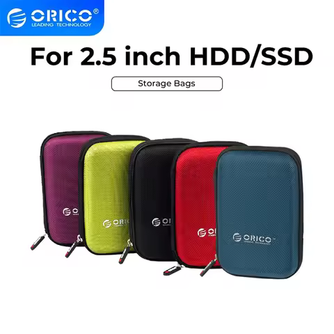 ORICO 2.5 Inch HDD Box Bag Portable Hard Drive Bag for External Portable Hard Drive Case Storage Pro