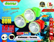 Senter Kepala DS-028 / Senter Selam Dorras 100 Watt Cahaya Putih