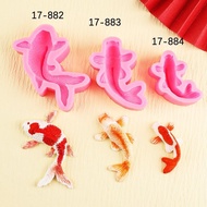 大小鲤鱼金鱼硅胶模具翻糖蛋糕年年有余金鱼糖艺巧克力烘焙装饰模Size carp goldfish silicone mold sugar cake year73xb4lbc322.my20251208