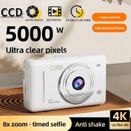 【JJL】-4K Digital Camera Portable Retro Entry-Level Camera Dual Camera Flash 50 Million Pixels Auto F