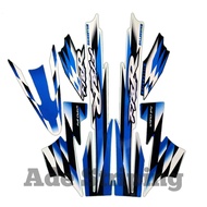 STIKER STRIPING LIS BODY MOTOR YAMAHA F1ZR MILENIUM 2000 BIRU STANDAR FULL SET