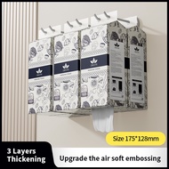 Dinomi [4 Packs] (Premium Hanging Tissue) 230 Pulls tisu cheerful  popi tisu tissue AIR-cushion tiss