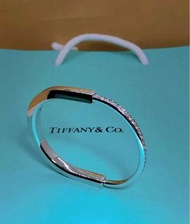 ✨現貨 Tiffany Lock series half diamond rotating bracelet