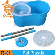 COD TERMURAH Alat Pel Praktis spin mop Putar Ember Plastik Stainless Steel Lantai Super Bersih Ember