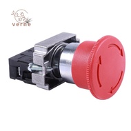 22mm NC Red Mushroom Emergency Stop Push Button Switch 600V 10A ZB2-BE102C XB2-BS542X1