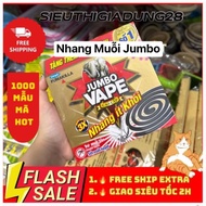 10 HỘP NHANG MUỖI ÍT KHÓI JUMBO CHO BÉ TẶNG KÈM 2 KHOANH