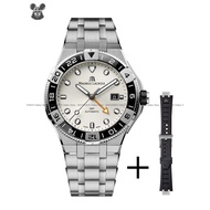 MAURICE LACROIX AI6158-SS00F-130-A Men's Watch Aikon Venturer GMT Automatic 43mm Dual Bands Bracelet White *Original