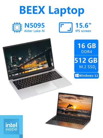 BEEX 15.6 inch Fingerprint Boot Intel N5095 Windows 10 DDR4 16/12GB Ram 128/256/512GB SSD 2.4G/5.0G 