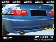 B0672 BM E46 2000-2002 Fiber Rear Skirt (Breyton) Body kit Bodykit