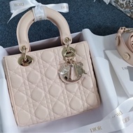 【售出展示💫拍下無效】Dior/迪奧 Lady Dior戴妃 櫻花粉 四格