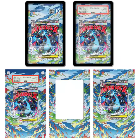 Art Display for Pokemon Card Charizard Ptcg Mega Dream Game Card Expand Art Display Case Psa Protect