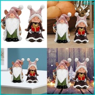 Alia Festival Antlers Santa Hat Gnomes Resins Statue for Christmas Home Decors Figurine for Holiday 