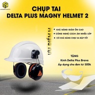 Deltaplus Magny Helmet 2 Noise Canceling Earmuffs, Easy to Clean Design, 30dB Noise Reduction, Effec