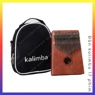 17-key kalimba, resonant wooden box, thumb piano with bag, accessories, attractive toys with shockin