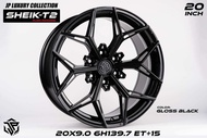 ล้อแม็ก ขอบ20 JP RACING SHEIK-T2 20x9.0 6H139.7 ET+15 ล้อเบา FLOW FORMING 🎏ราคา1วง(ขายยกชุด4วง)✅ แถม