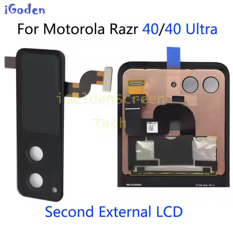 AMOLED Second External LCD For Motorola Razr 40 Display Touch Screen Digitizer Assembly For Moto Raz
