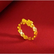 LUCKY Charm Money Catcher Coin Charm Class A ring size Adjustable