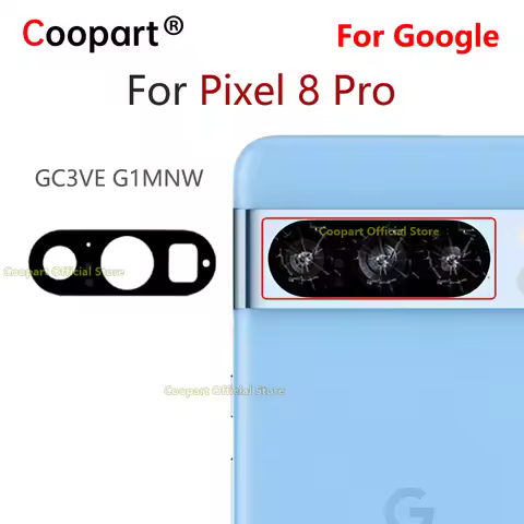 Coopart Back Camera Lens For Google Pixel 8 Pro GC3VE G1MNW Rear Camera Glass Cover Replacement