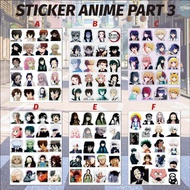 Anime Sticker Sticker Bundle Sticker Pack Anime Sticker Laptop Tumbler Refrigerator Mini Anime Stick