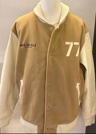 NIKE棒球外套，皮革袖子，顏色稀有 尺寸2XL 約8成新 售$1800