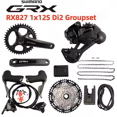 Shimano GRX Series DI2 RX827 1×12S Electronic Groupset FC-RX820 RX825 Shifter RX820 Brake RD-RX827 F