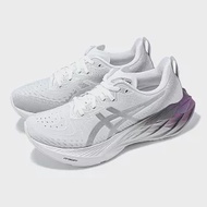 Asics 慢跑鞋 Novablast 4 Platinum 女鞋 白 銀 白金系列 彈力 路跑 運動鞋 亞瑟士 1012B722100