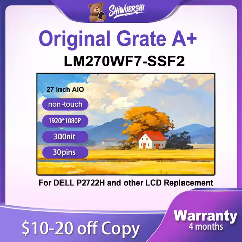 Original New LM270WF7-SSF2 LM270WF7 SSF2 LM270WF7 (SS)(F2) 27 inch IPS LCD Screen For Dell P2722H Fo