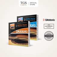 D’Addario EZ900–EJ15 / EZ910–EJ26 Ultra Pack EZ and EJ Bundle, Acoustic Guitar Strings